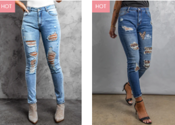 Tips for Short Women on Wearing High Rise Ripped Jeans!